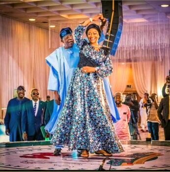 Bola and Remi Tinubu dancing 346x349