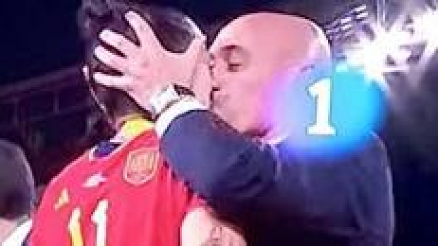 OUTCOME OF SPANISH FEMALE WORLD CUP TEAM KISSING UPROAR