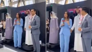 Humanoid Robot Makes Inappropriate Gesture
