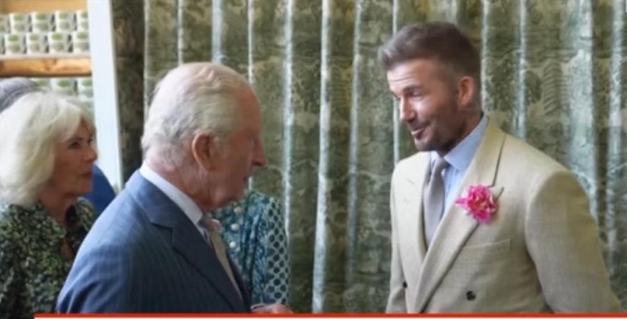 BECKHAM KNIGHTED BY KING CHARLSE